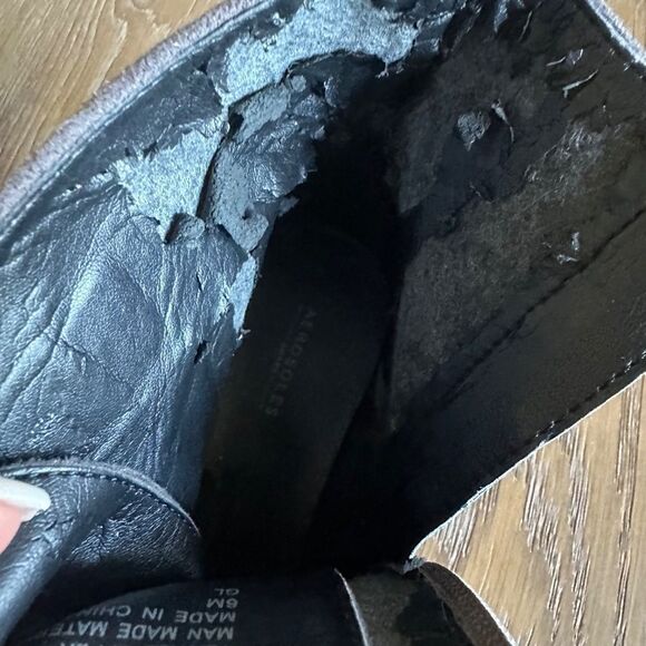 AEROSOLES Arezzo Buckle Bootie In Grey Faux Suede - Picture 9 of 12